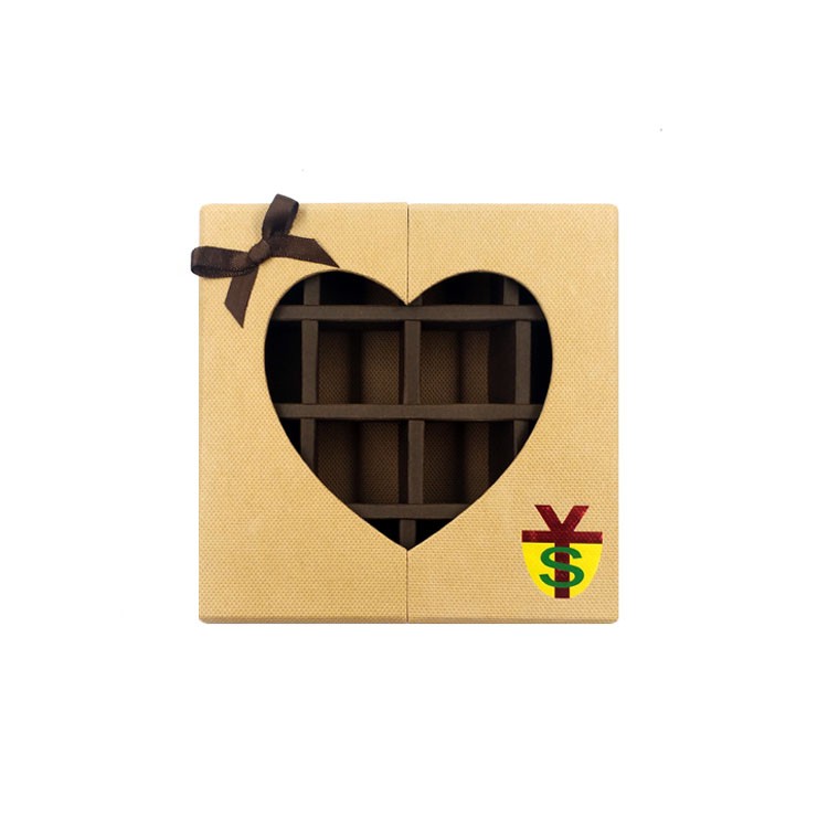 Heart shaped window chocolate box