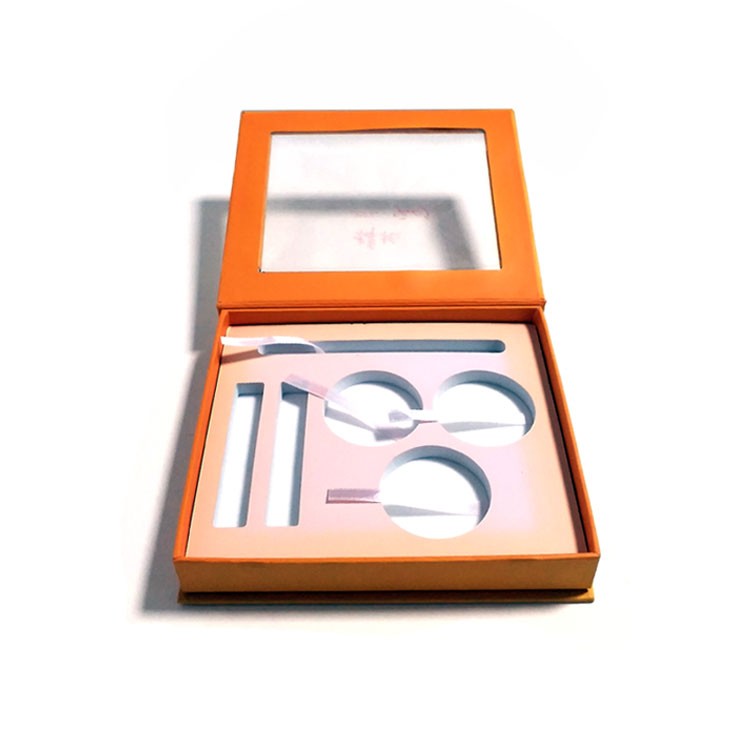 Cosmetic box with display window