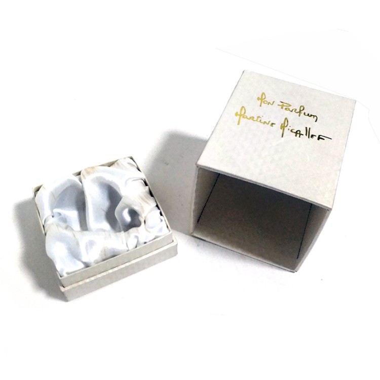White satin inlay perfume box