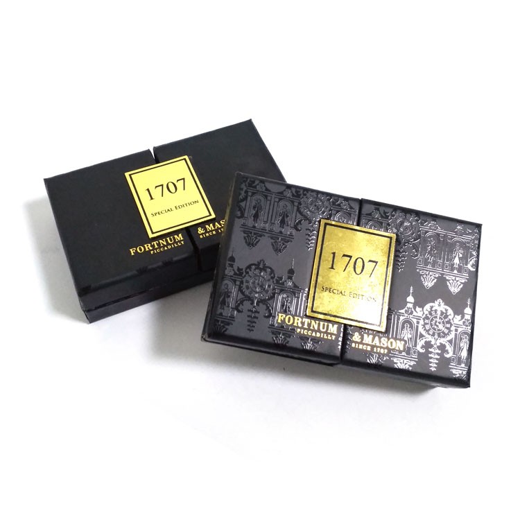 Black open-door design perfume box