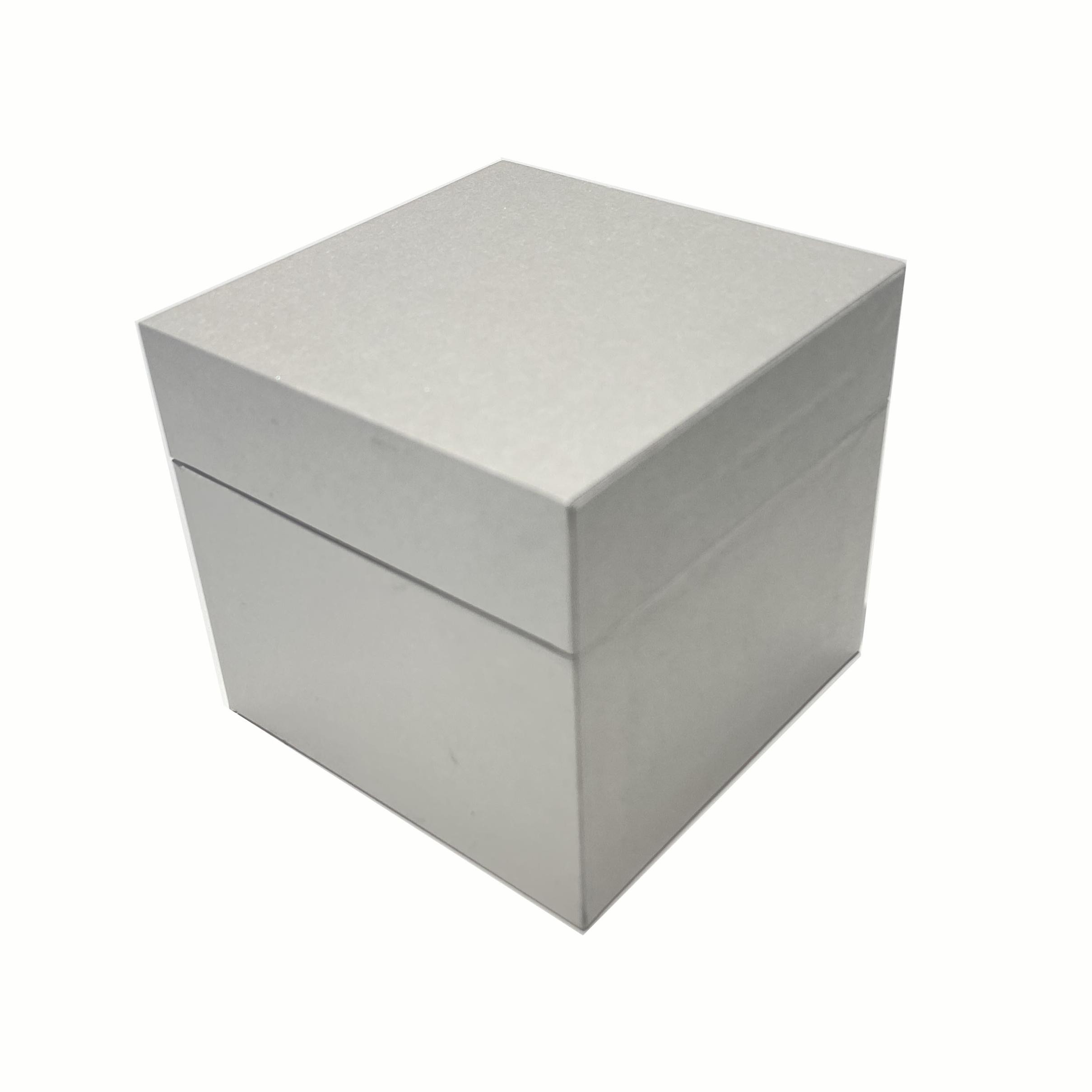 White pearlescent paper high-grade box Square perfume box